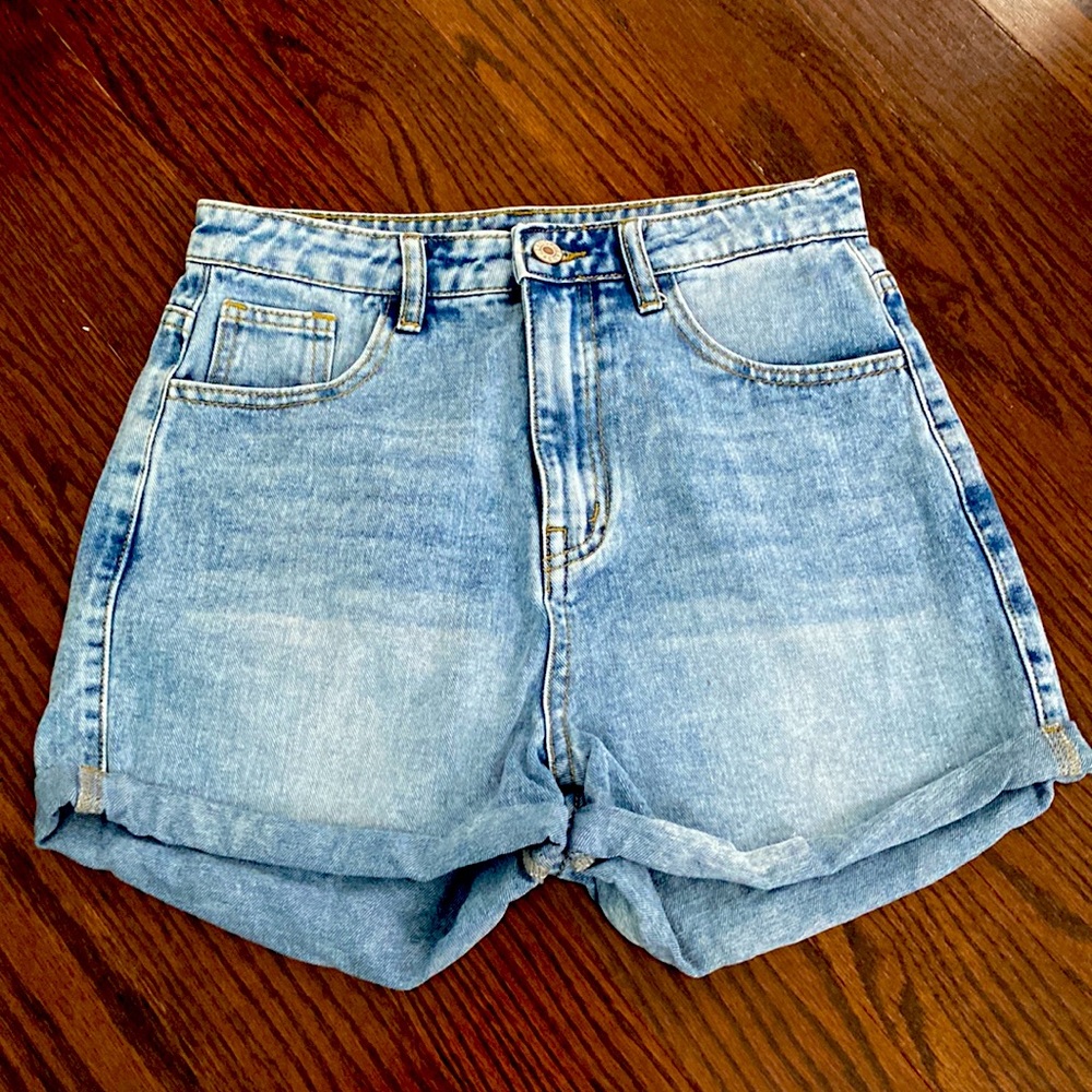Women’s Denim Mom Shorts